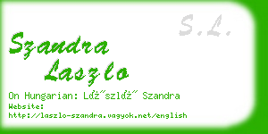 szandra laszlo business card